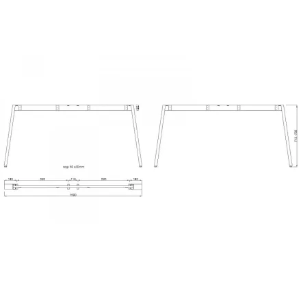 MILADESIGN lábazat Mobilar M6316–S ezüst