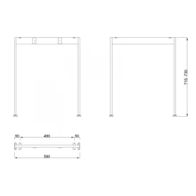 MILADESIGN lábazat Mobilar M6206 ezüst