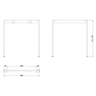 MILADESIGN lábazat Mobilar M6207 ezüst