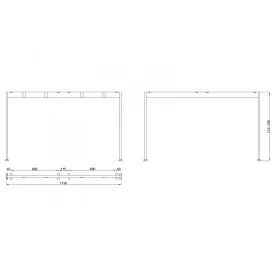 MILADESIGN lábazat Mobilar M6212 ezüst