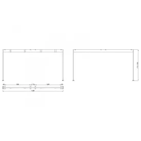 MILADESIGN lábazat Mobilar M6214 ezüst