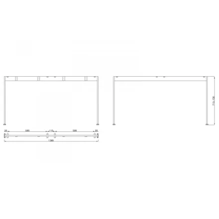 MILADESIGN lábazat Mobilar M6214 ezüst