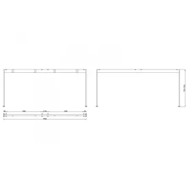 MILADESIGN lábazat Mobilar M6216 ezüst