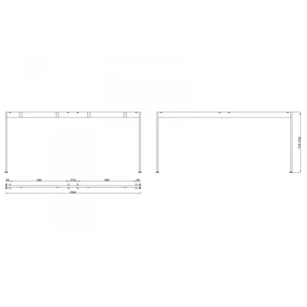 MILADESIGN lábazat Mobilar M6216 ezüst