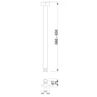 MILADESIGN asztalláb G5 ST547 ezüst