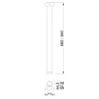 MILADESIGN asztalláb G5 ST557 ezüst