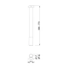 MILADESIGN asztalláb G5 ST561 ezüst