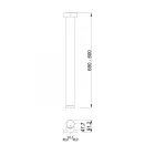 MILADESIGN asztalláb G5 ST567 ezüst