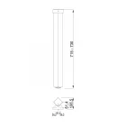 MILADESIGN asztalláb G5 ST562 ezüst