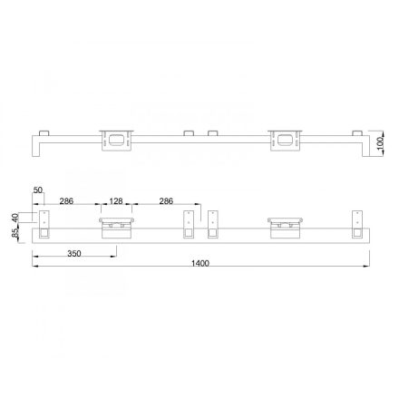 MILADESIGN lábazat alacsony Quark Q7614-K antracit