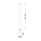 MILADESIGN asztalláb G5 ST607 antracit