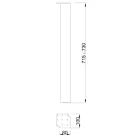 MILADESIGN asztalláb G5 ST712 antracit