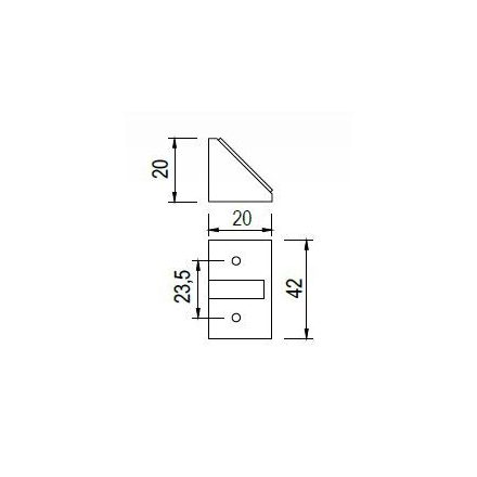 MILADESIGN asztalkeret profil G5 ST541-116 ntracit