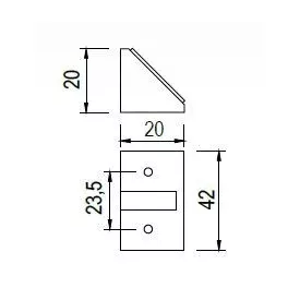 MILADESIGN asztalkeret profil G5 ST541-136 ntracit