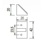 MILADESIGN asztalkeret profil G5 ST541-176 ntracit