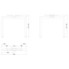 MILADESIGN lábazat Quantum Q7308 fekete