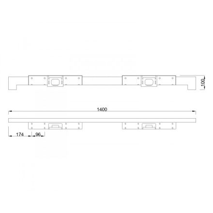 MILADESIGN lábazat alacsony Quark Q7214-K fekete