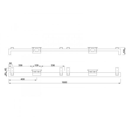 MILADESIGN lábazat alacsony Quark Q7616-K fekete