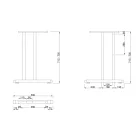 MILADESIGN lábazat G2 ST203E fekete