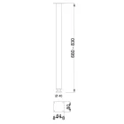 MILADESIGN asztalláb G5 ST407 fekete