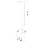 MILADESIGN asztalláb G5 ST702 fekete