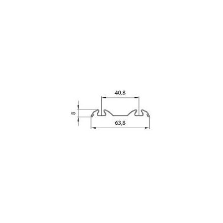 MILADESIGN lábazat G6 ST626/80 fekete