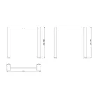 MILADESIGN lábazat G6 ST626/80 fekete