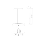 MILADESIGN lábazat állíth.köz. Linear LN3402R fek