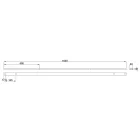 MILADESIGN csatorna Linear LN1704 fekete