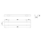 MILADESIGN csatorna függ.Linear LN0004 fekete