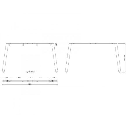 MILADESIGN lábazat Mobilar M5414T–S fekete