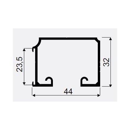 MILADESIGN asztalkeret profil G5 ST541-36 fekete