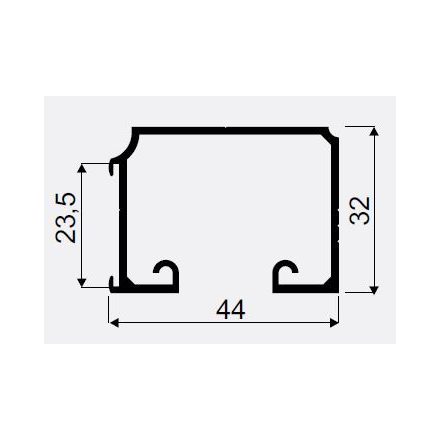 MILADESIGN asztalkeret profil G5 ST541-36 fekete