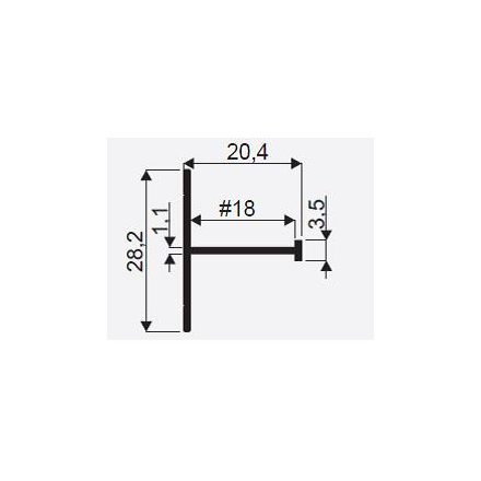 MILADESIGN lábazat Quark Q7207 fehér