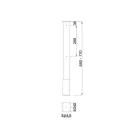 MILADESIGN sarok láb 90° G2 ST201GB fehér