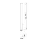 MILADESIGN asztalláb G5 ST501 fehér