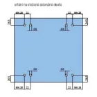 MILADESIGN asztalláb G5 ST702 fehér