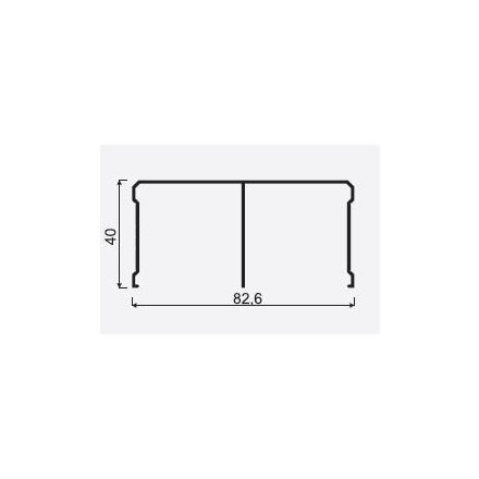 MILADESIGN lábazat köz. Linear LN3402 fehér