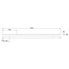 MILADESIGN csatorna Linear LN1404 fehér