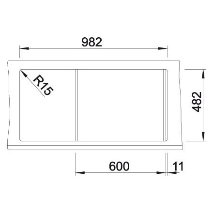 MILADESIGN csatorna Linear LN1504 fehér