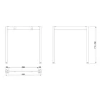 MILADESIGN lábazat Mobilar M6307 fehér
