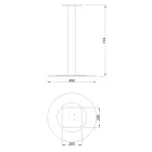 MILADESIGN közp.aszt.láb ST805 fehér