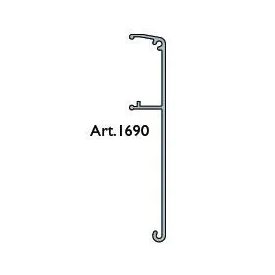 TERNO takaróprofil eloxált szálcsiszolt ezüst 2m 1690/AS