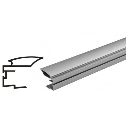 SEVROLL Alfa II fogantyú profil 18mm 2,70m ezüst