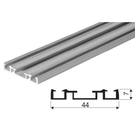 SEVROLL Simple alsó vezetés 2,5m ezüst