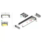 StrongLumio LED profil Wide, eloxált alumínium, 1m