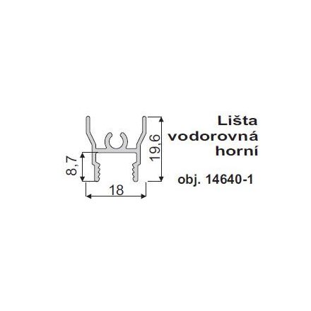 IC-felső vezető profil 10mm 5m ezüst