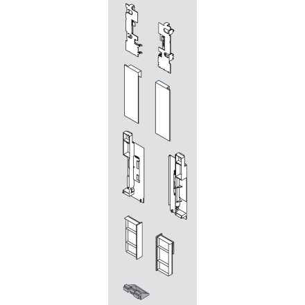 BLUM ZI7.2CS0 frontrögzítő Legrabox C szürke