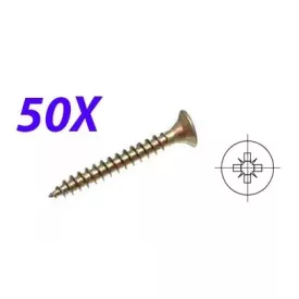 50db. PZ Csavar 4x60 süllyesztett fej cink sárga PZ2