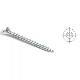   StrongFix Csavar TX 3x16 süllyesztett fejű cink fehér T10 csavar